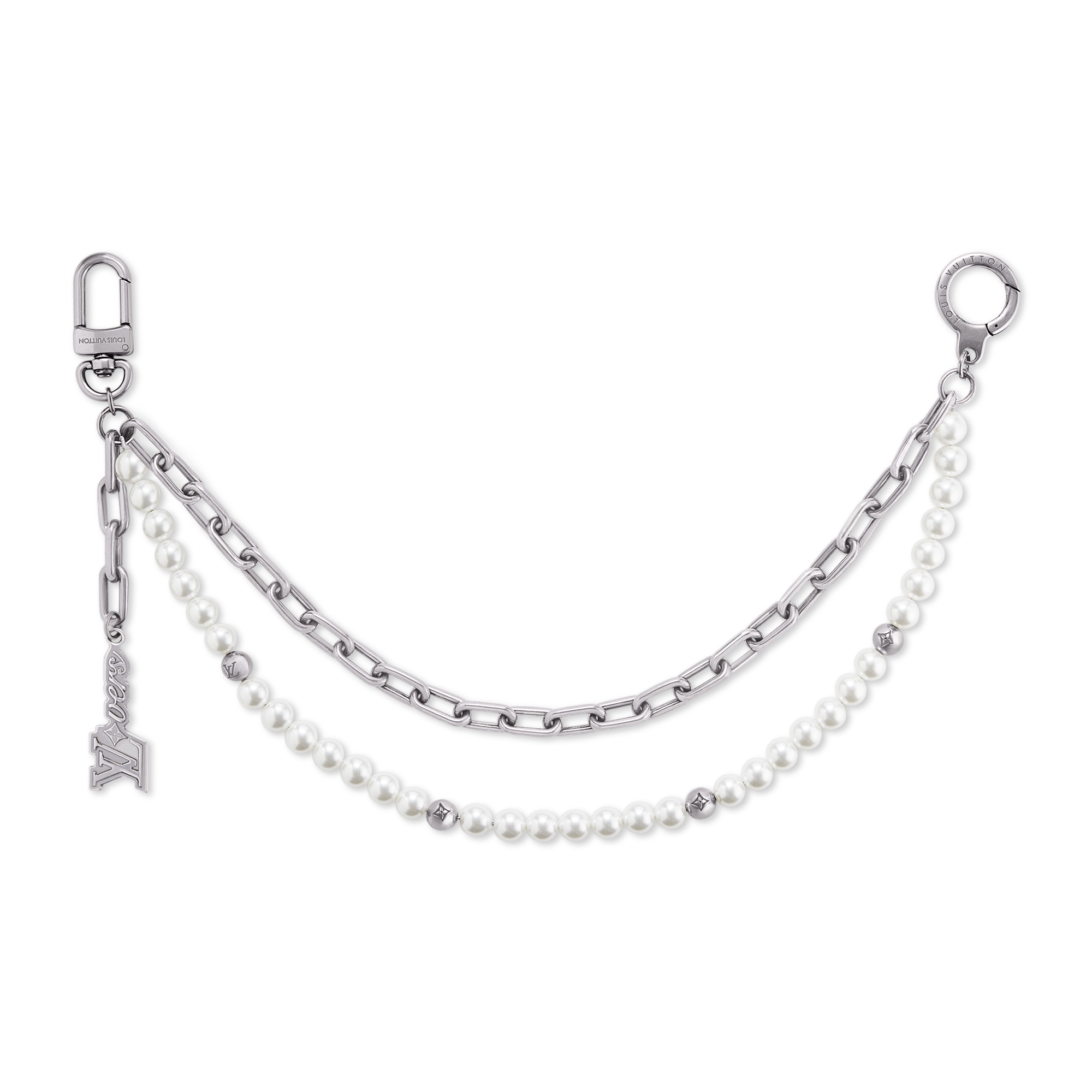 Pearls Chain Belt and Bag Charm S00 - Men - Accessories | LOUIS